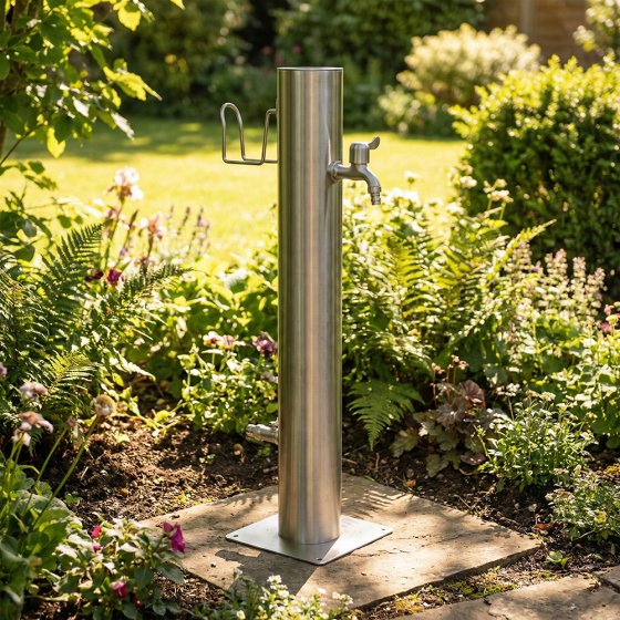 Roestvrijstalen waterzuil 