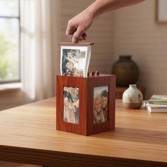 360° fotobox van hout 