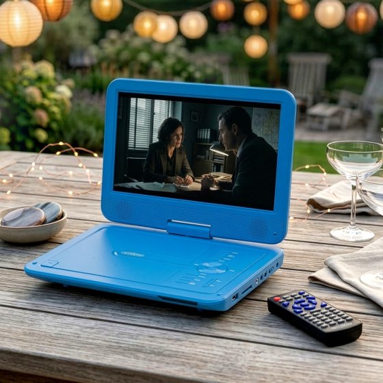 Draagbare dvd-speler blauw 