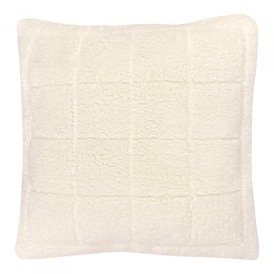 Kussen in lamsvacht-look 