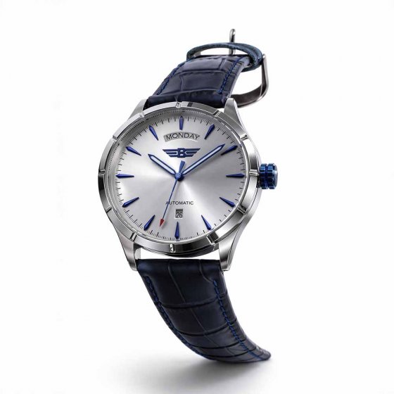 Herenhorloge in zilver 