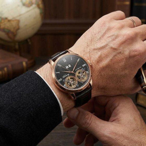 Herenhorloge van goud 