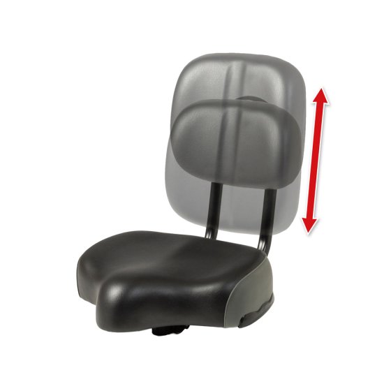 Zadel met rugleuning 