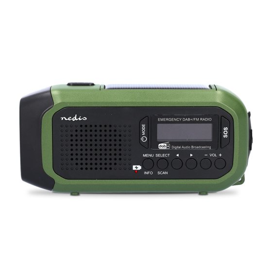 DAB+ Handdynamo- en Solarradio 