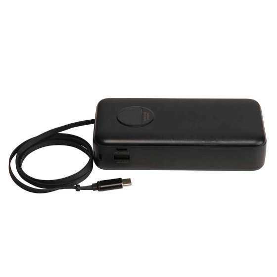 Power-oplader met geïntegreerde USB-C-kabel 