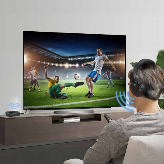 TV-hoofdtelefoon met basisstation 