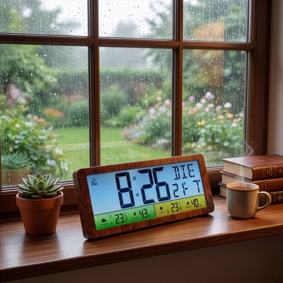 Op afstand bedienbaar weerstation met XXL-kleurendisplay 