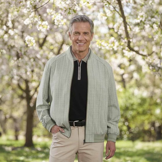 Blouson van seersucker 