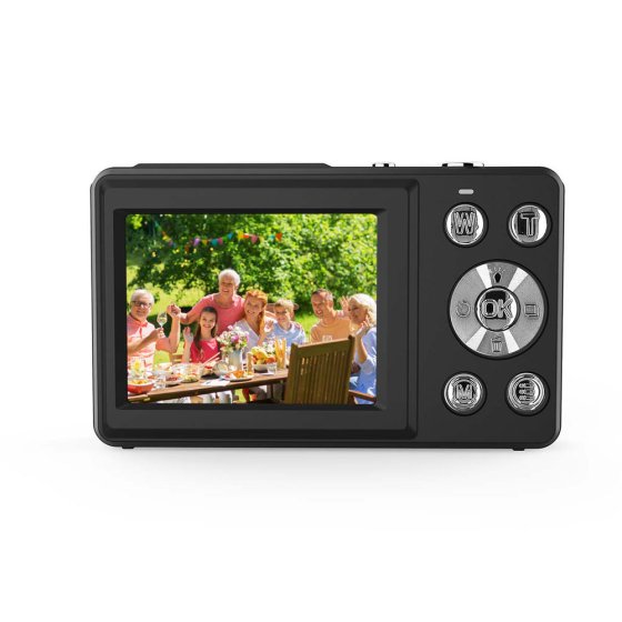 Digitale camera met dubbel scherm 