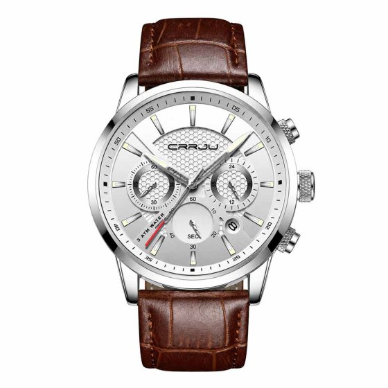 Herenhorloge met sportieve wijzerplaat 