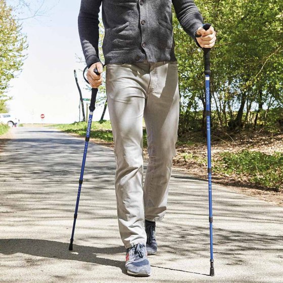 Wandelstokken met reflecterende strepen 