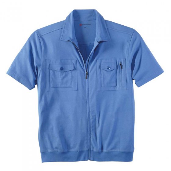 Jersey shirt met veel zakken 