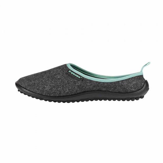 Acasa blotevoetenpantoffels grijs/mint 