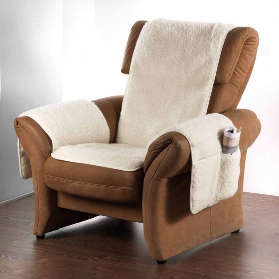 Schapenwol fauteuilbeschermer 