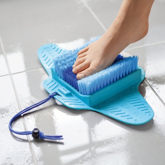 Voetwasborstel 2-in-1 met puimsteen 