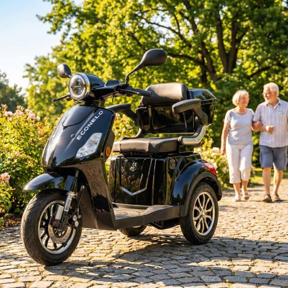 E-Mobil YOGI-IQ, 3 wielen, loodaccu Zwart