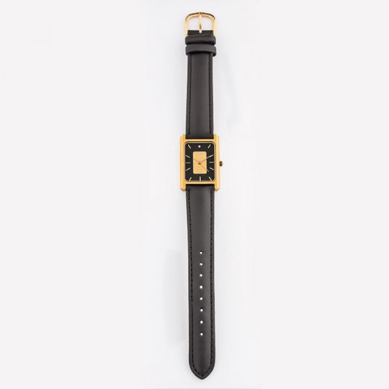 Goudstaaf-horloge met diamant 