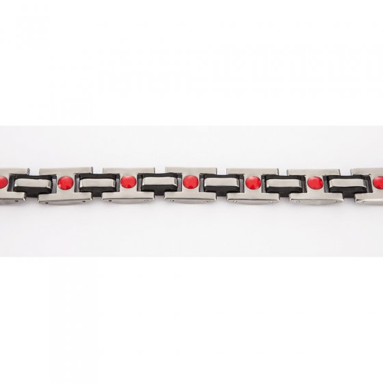 Titaan magneetarmband ’Red Power’ 