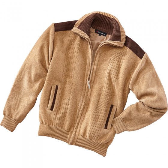 Gebreide blouson van chenille 