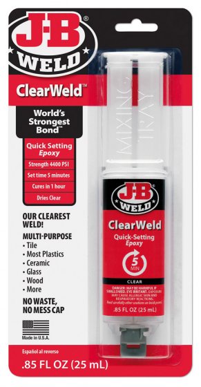 JB clear weld 