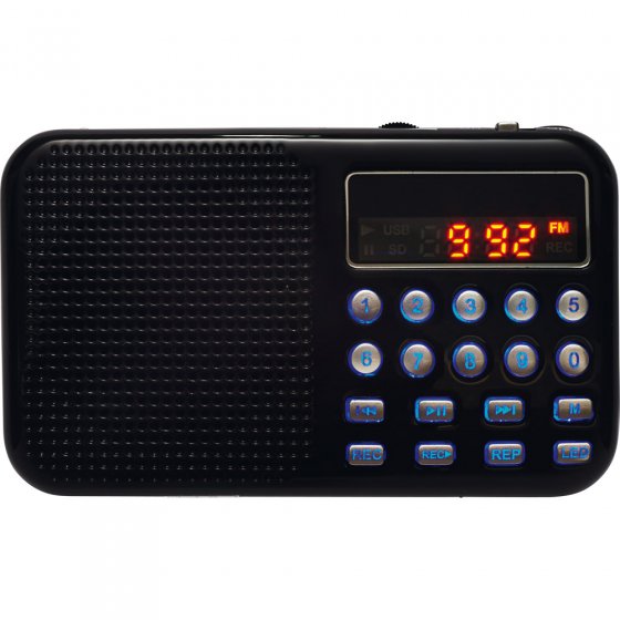 Miniradio met opnamefunctie 