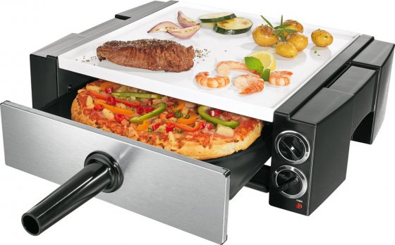 Compact grill 2 in1 