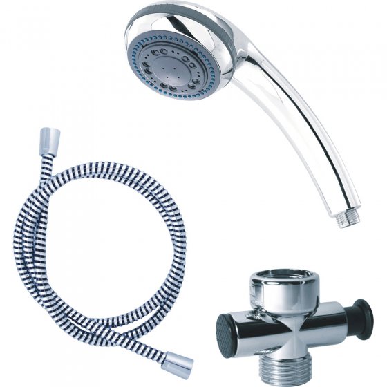 Massage-doucheset met waterstop