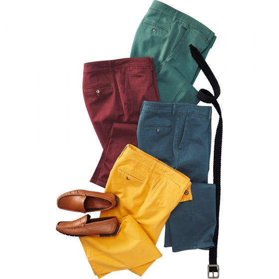 Katoenen broek in chino vorm