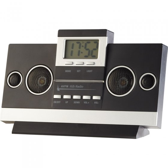 Hifi-radio met klok