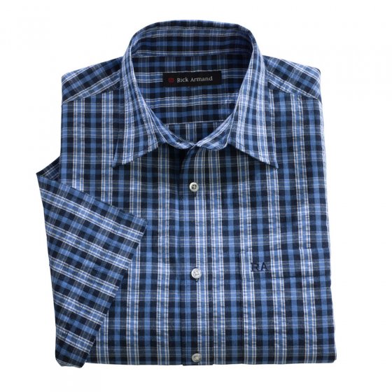 Geruit seersucker-overhemd 