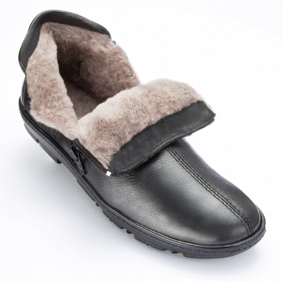 Schapenwol-ritssluiting-schoen