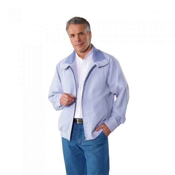 Seersucker blouson 