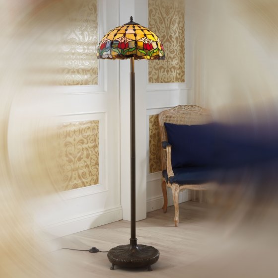 Staande Tiffany-lamp Tulp 