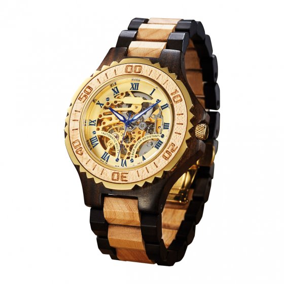 Houten automatisch horloge