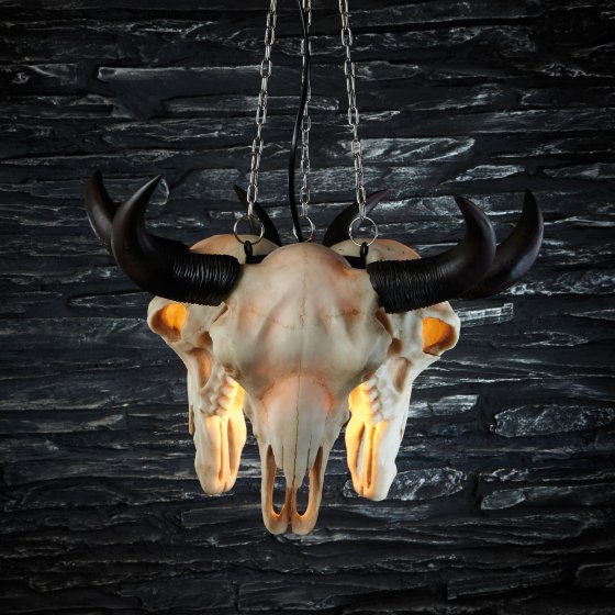Hanglamp 'Longhorn-schedel' 