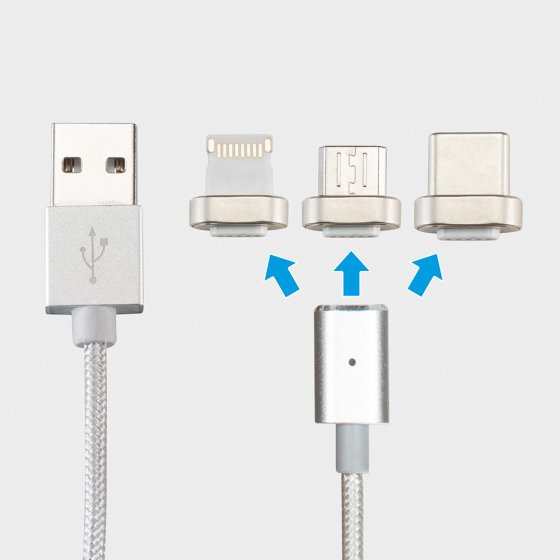 Magnetische oplaadkabel 3-in-1
