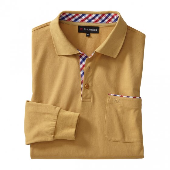 Piquéshirt met lange mouwen