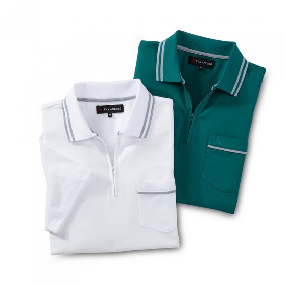 Poloshirt met ritskraag