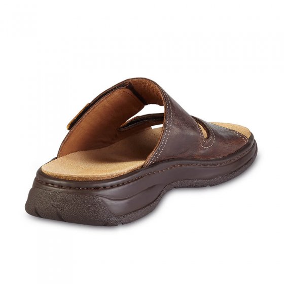 Comfortabele slippers met klittenband 46 | Bruin