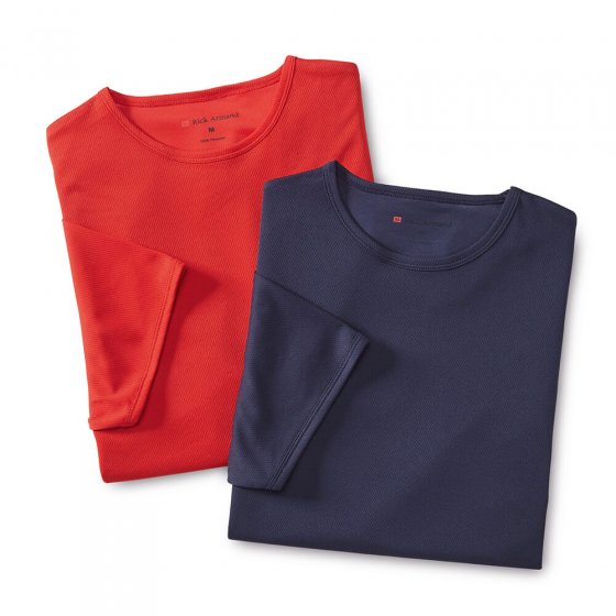 T-shirt 'Argentum' Set van 2 stuks XL | Marine#Rood