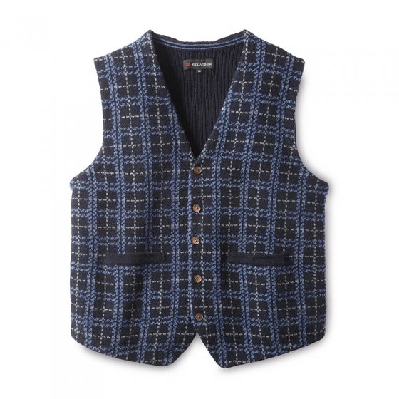 Mouwloos jacquardvest 