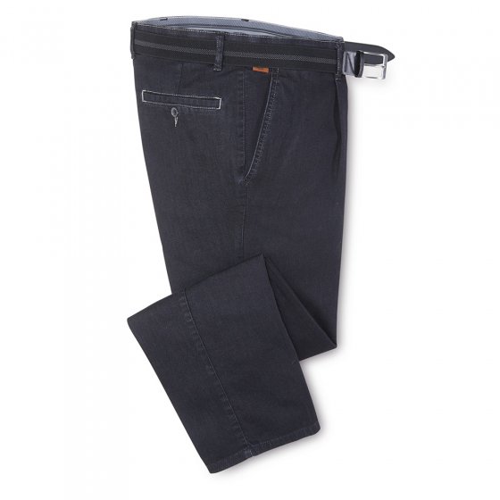 prettige bandplooi-jeans 60 | Zwart