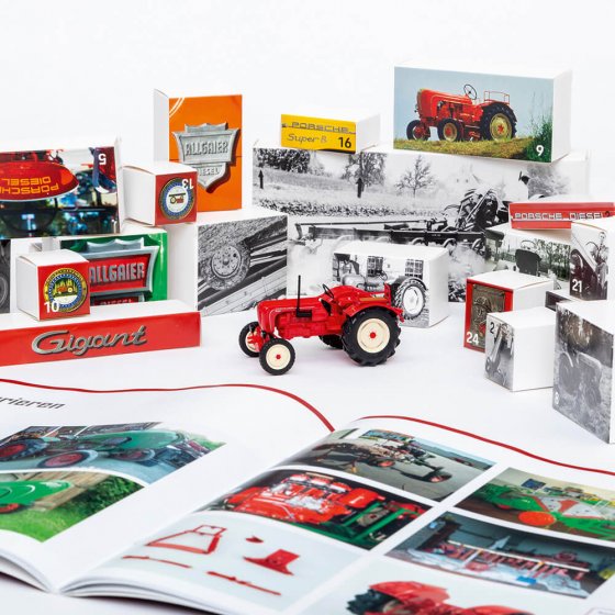 Oldtimer-tractor adventskalender 