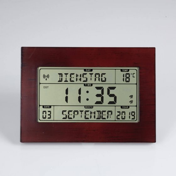 Kalender-radiografische klok 