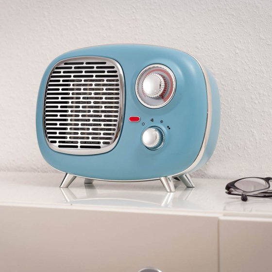 Keramische ventilatorkachel in retro-stijl