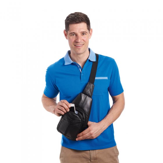 Holstertasje van lamsleer