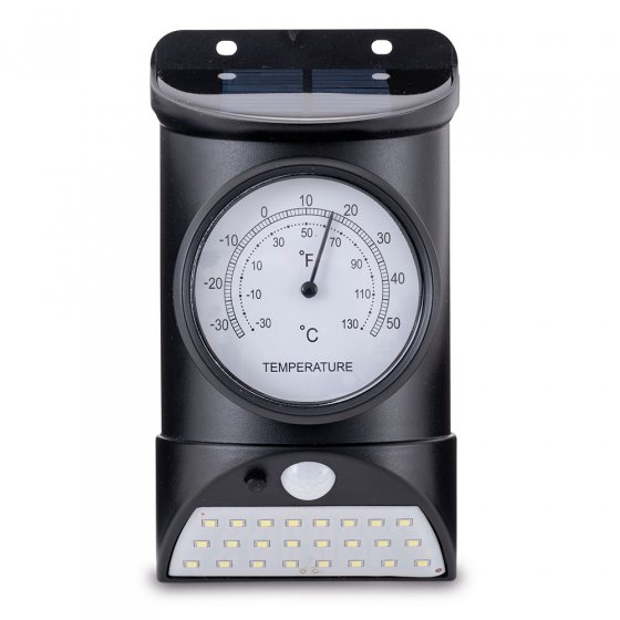 Buitenthermometer met solar-verlichting 