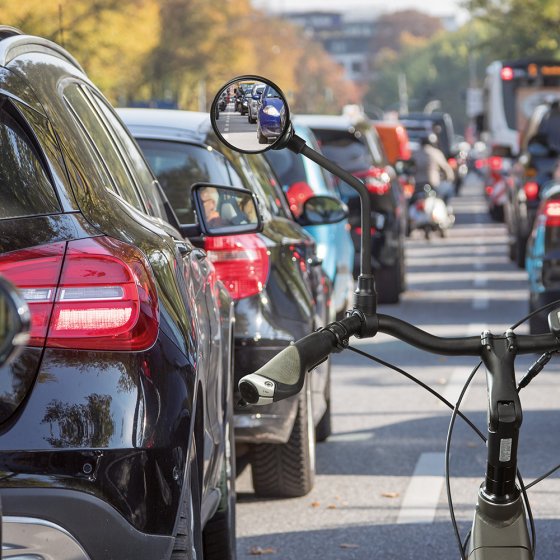 Fietsspiegel met zwanenhals 3D 