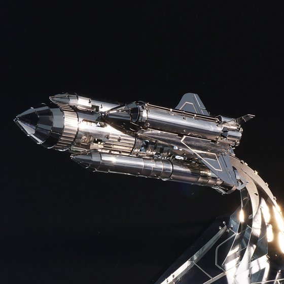 Model-spaceshuttle van metaal 