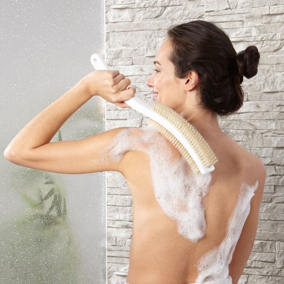Ergonomische borstel met natuurlijk haar